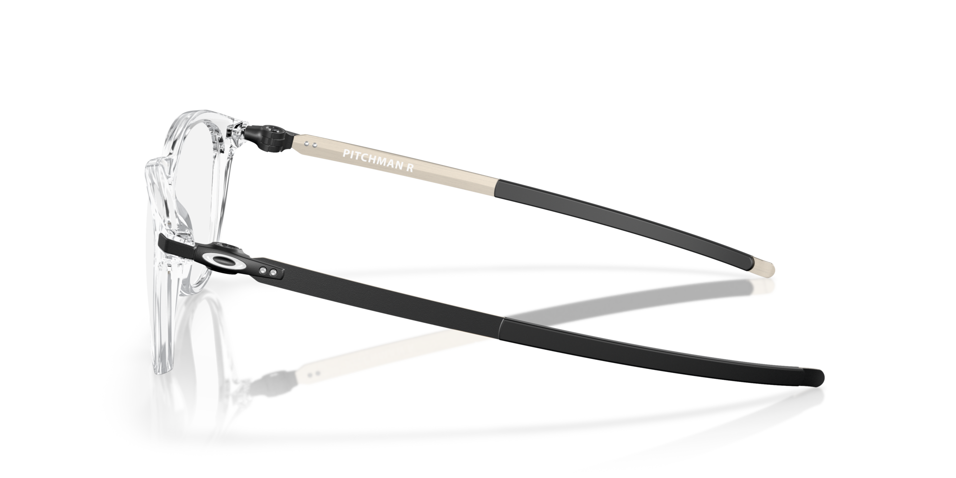 Pitchman™ R Klar KunststoffEyeglass Frames von B24, Seitenansicht