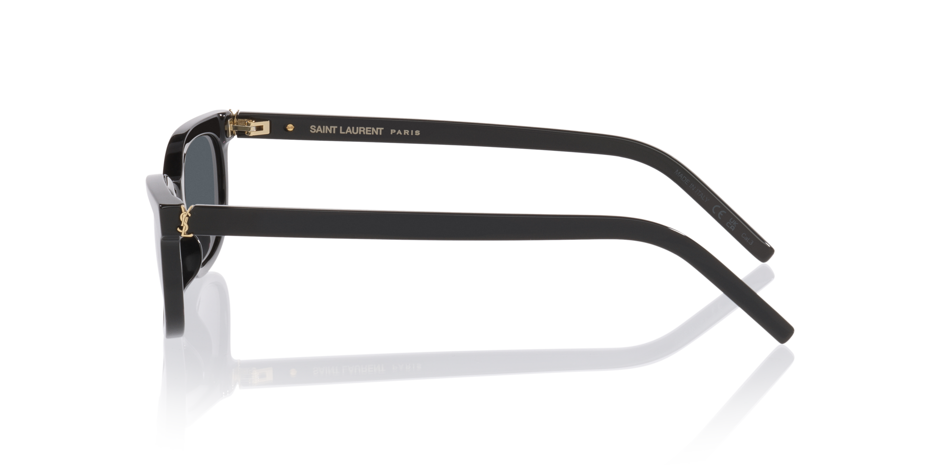 Sl M160 Zwart AcetaatSunglass Frames van B24, Zijaanzicht
