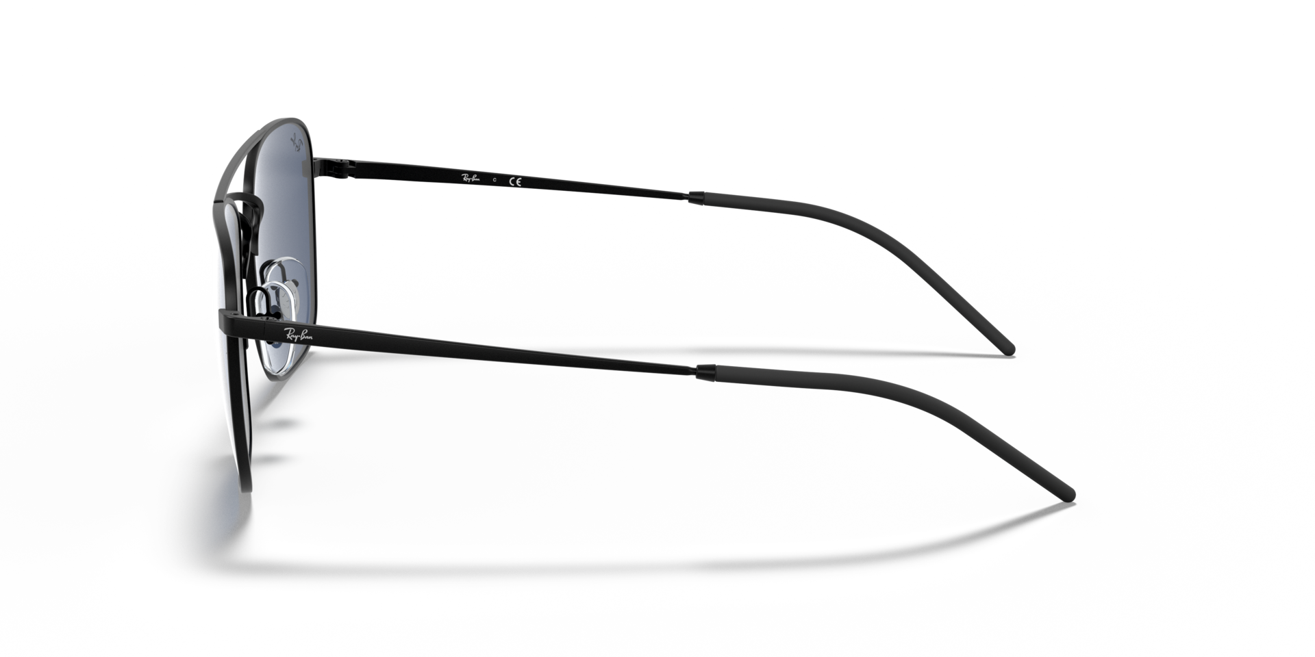 RB3588 Rubber Black MetallSunglass Frames von B24, Seitenansicht