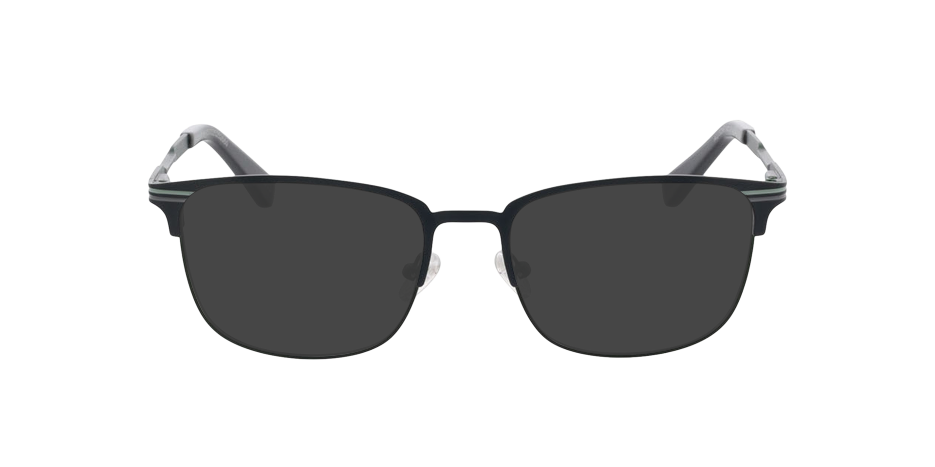 Montreal Matgrijs  &  leger kaki MetaalEyeglass Frames van B24, met getinte lenzen