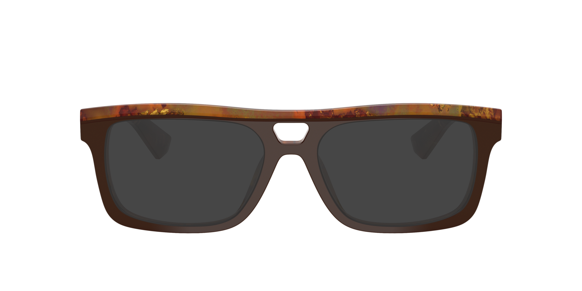 DG3431 Top Brown & Pearl Gold & Brown AcetaatEyeglass Frames van B24, met getinte lenzen
