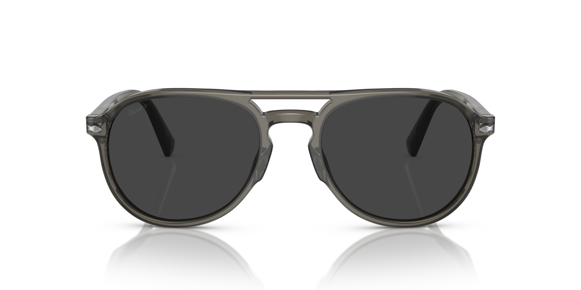 PO3235S Grijs AcetaatSunglass Frames van B24, Vooraanzicht