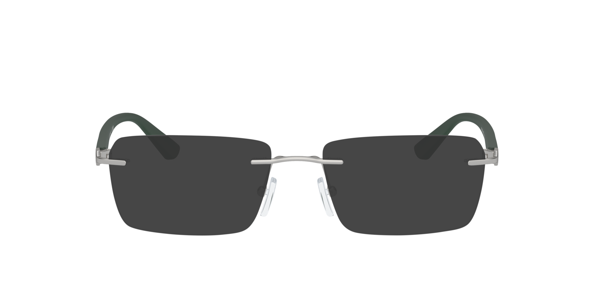 AX1064 Matte Silver MetallEyeglass Frames von B24, mit getönten Gläsern