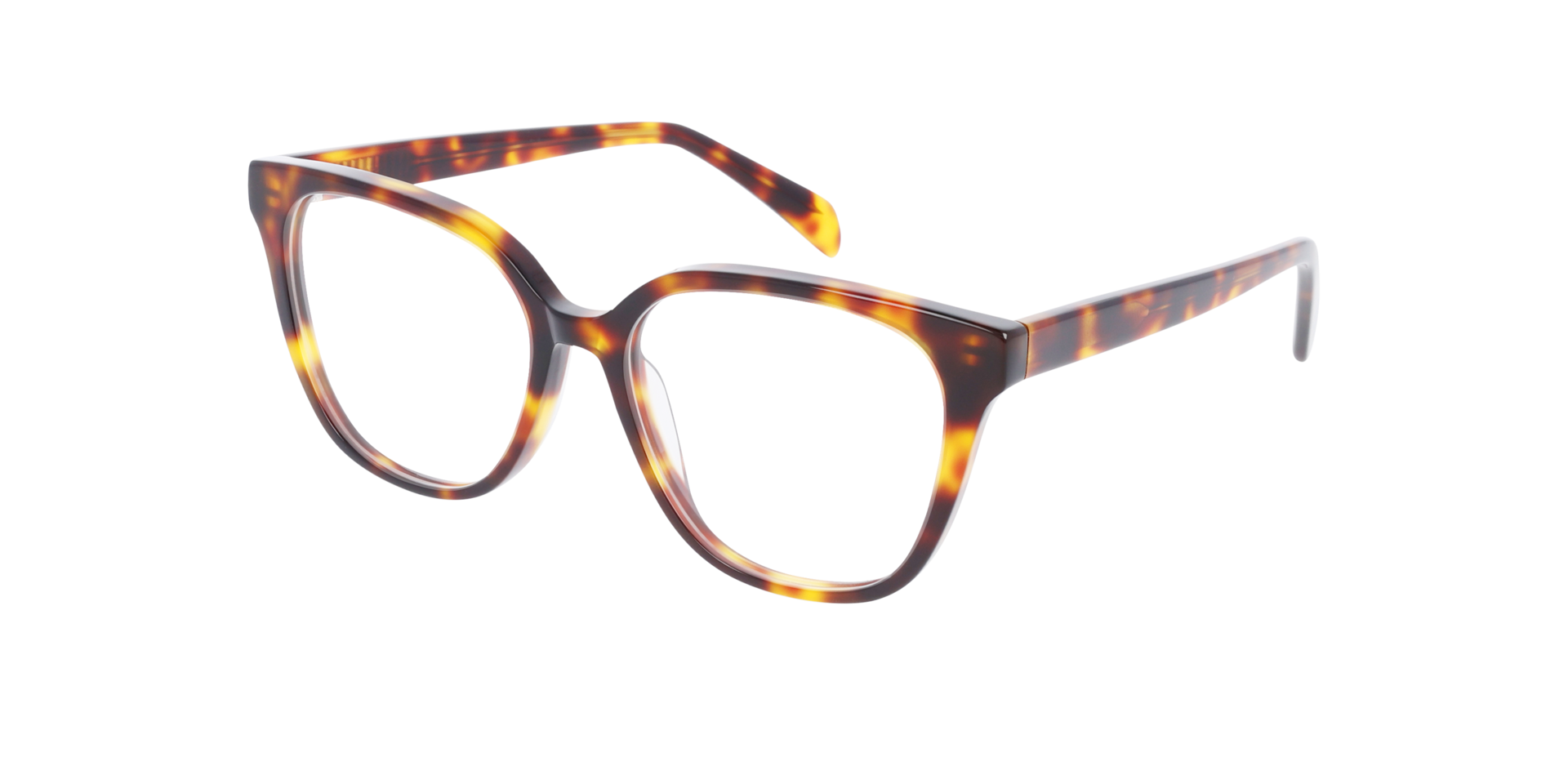 Sabrina Havana Cigars AcetaatEyeglass Frames van B24, Hoekweergave