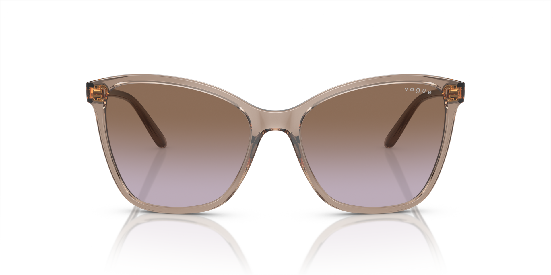 VO5520S Karamell transparent KunststoffSunglass Frames von B24, Vorderansicht
