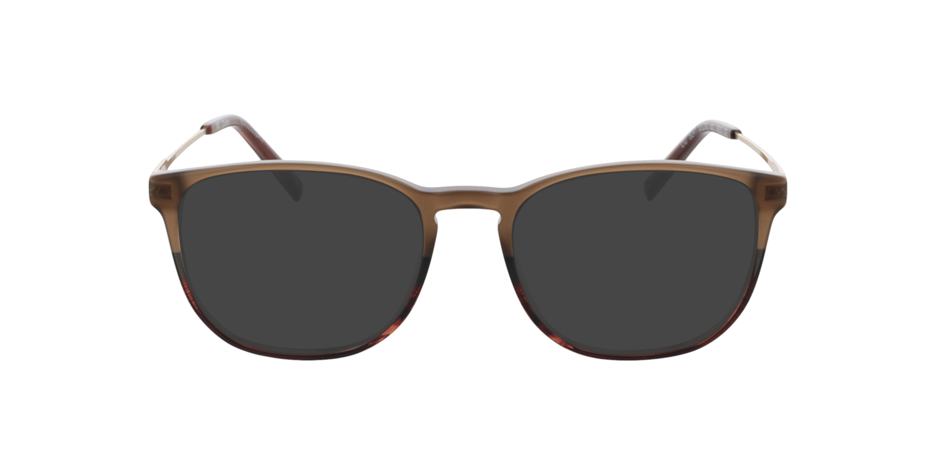 Dustin Gradient Brown  &  Gold  &  Brown AcetatEyeglass Frames von B24, mit getönten Gläsern