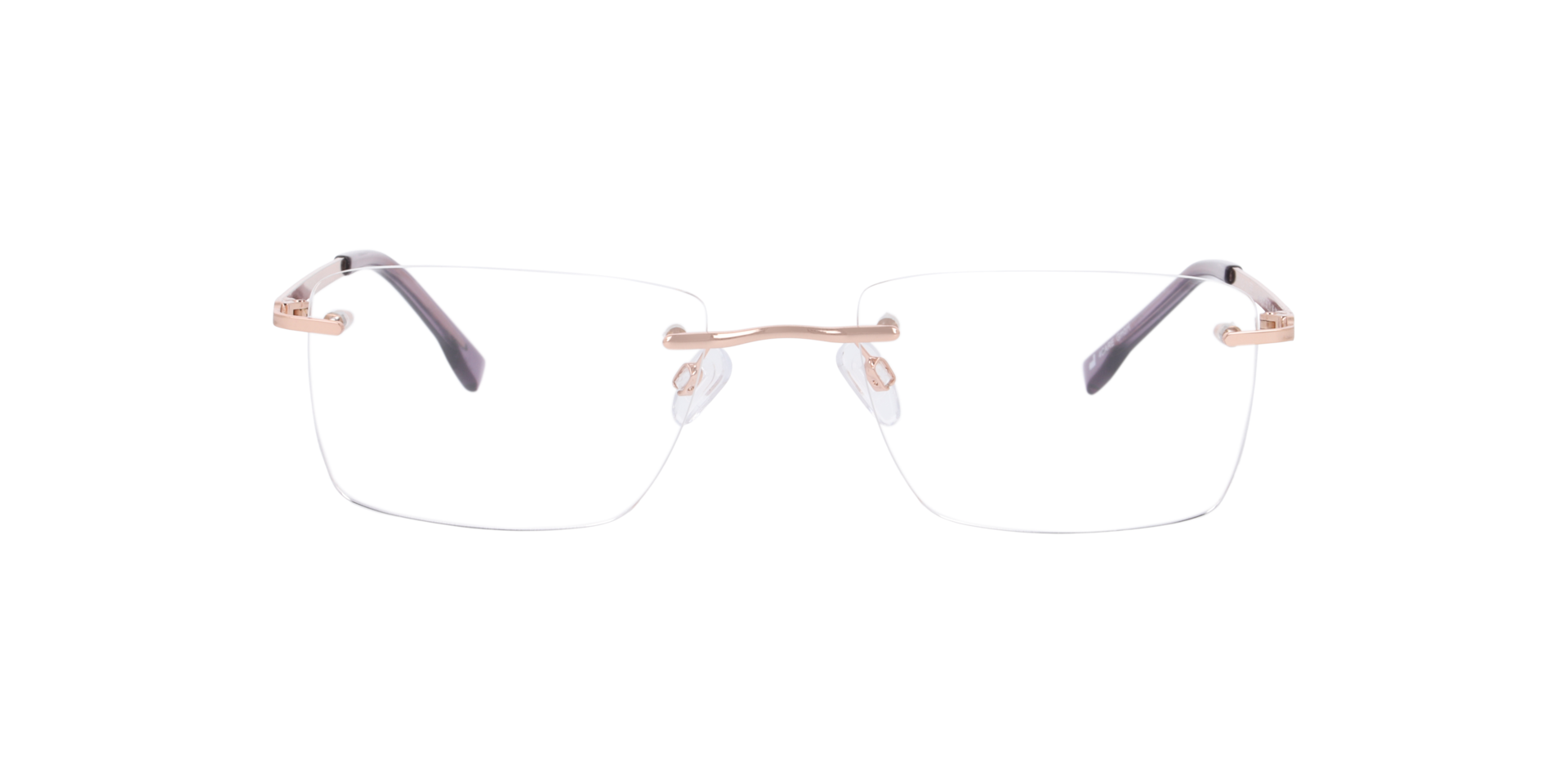 Newport Roségoud MetaalEyeglass Frames van B24, Vooraanzicht