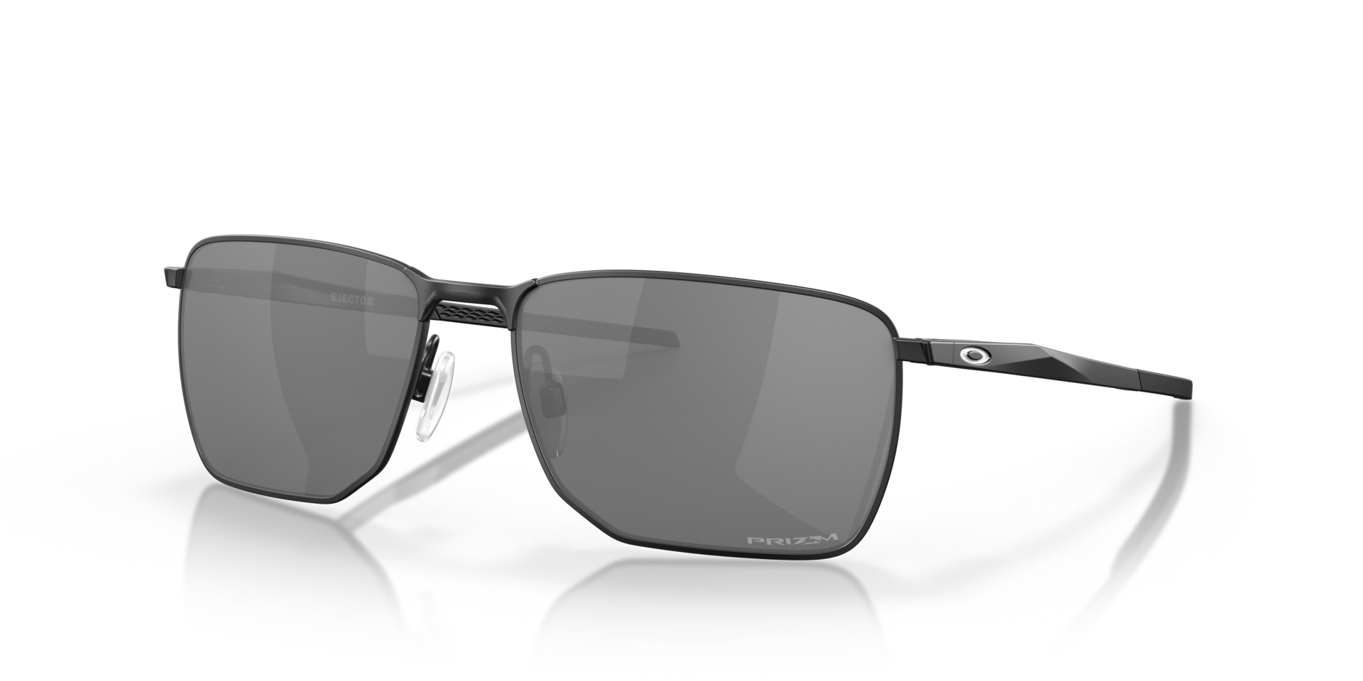 Ejector Satijnglans zwart MetaalSunglass Frames van B24, Hoekweergave