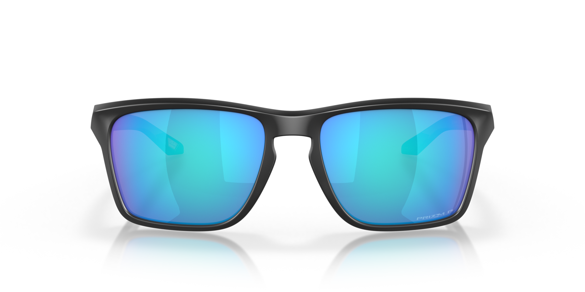 Sylas Matzwart KunststofSunglass Frames van B24, Vooraanzicht