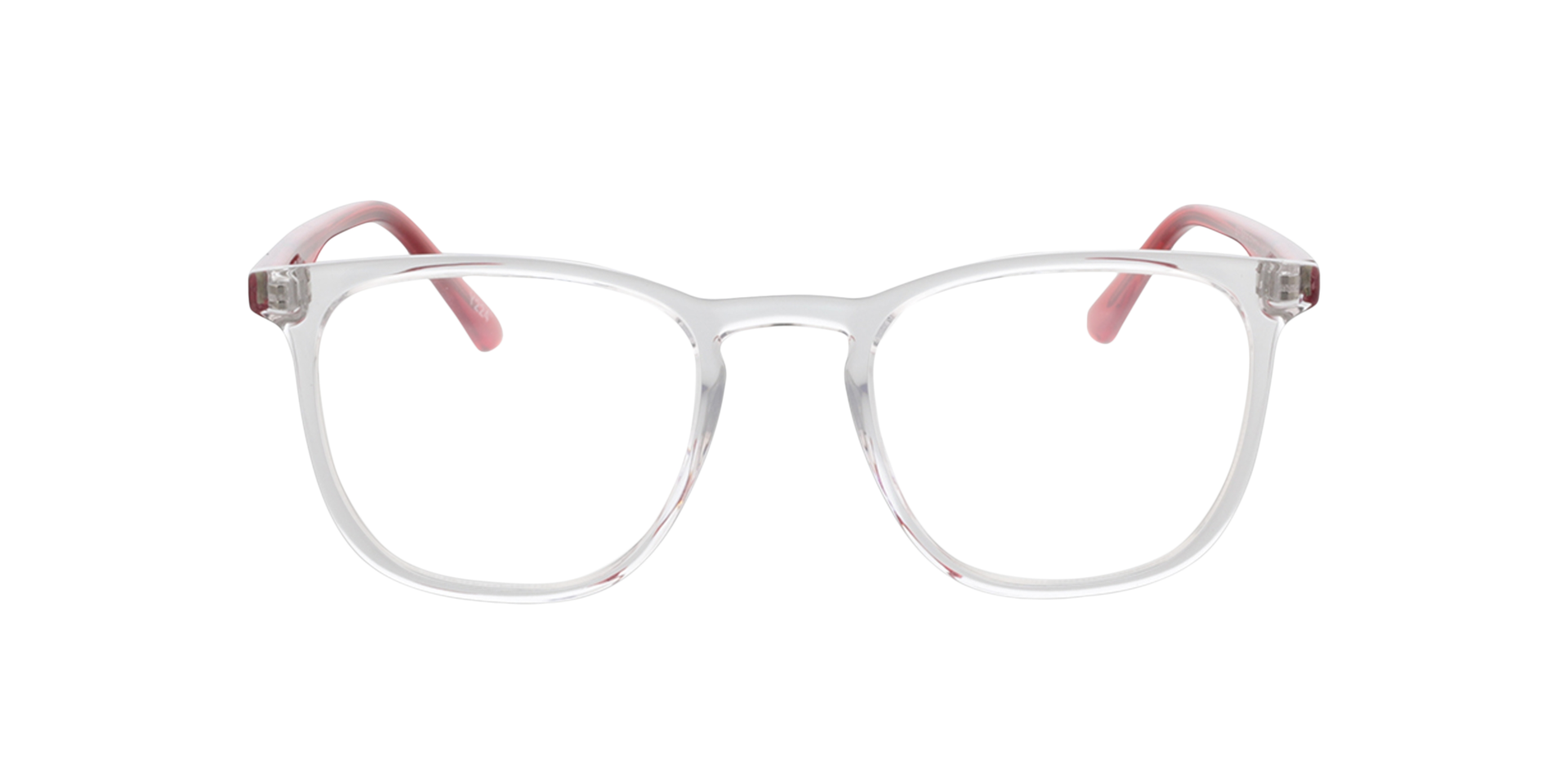 Utah Kristal & rood AcetaatEyeglass Frames van B24, Vooraanzicht