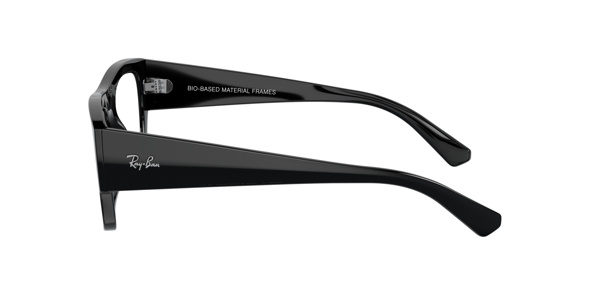 RB7218 Zwart KunststofEyeglass Frames van B24, Zijaanzicht