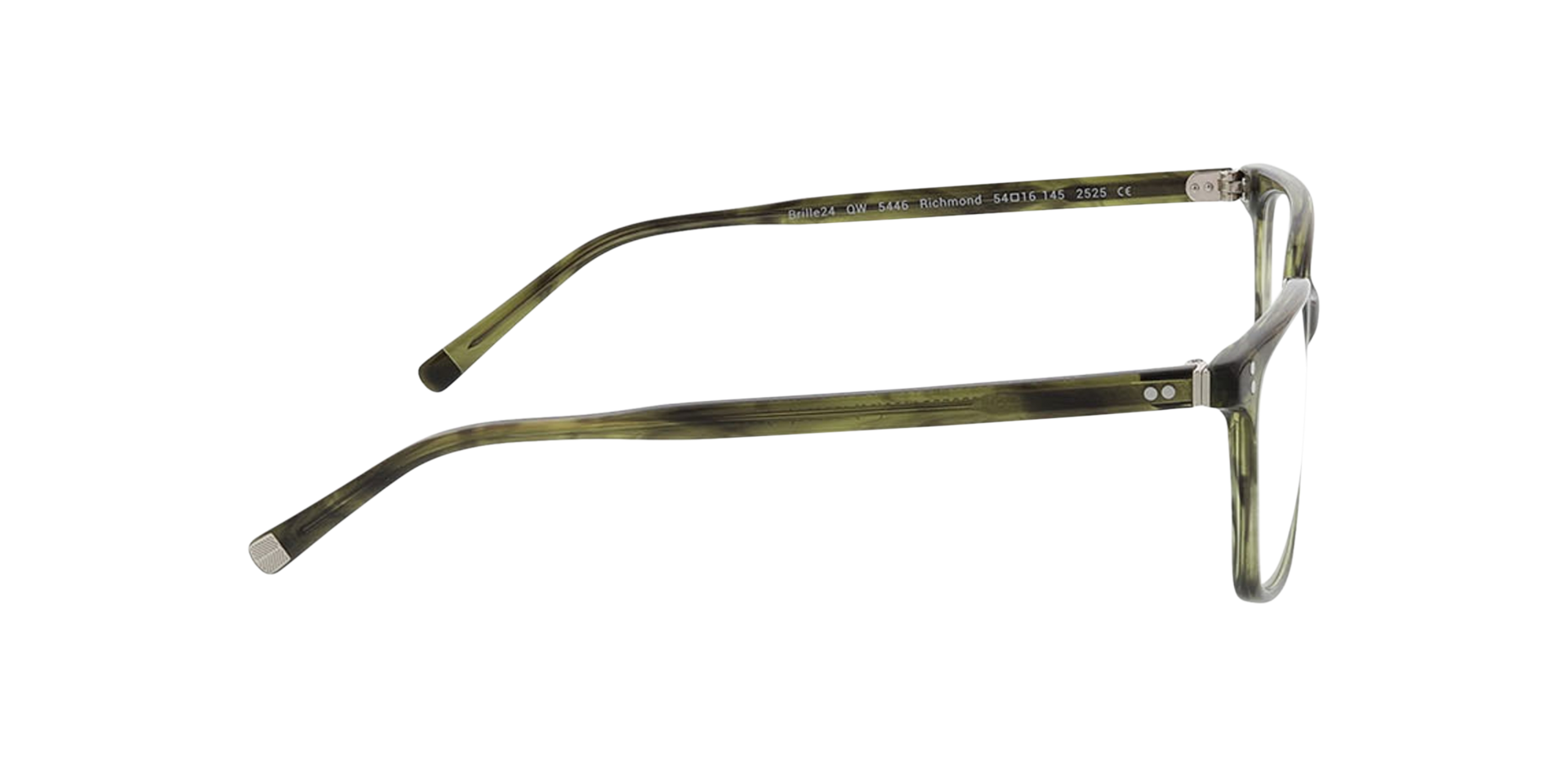 Richmond Kristal groen hoorn AcetaatEyeglass Frames van B24, Zijaanzicht
