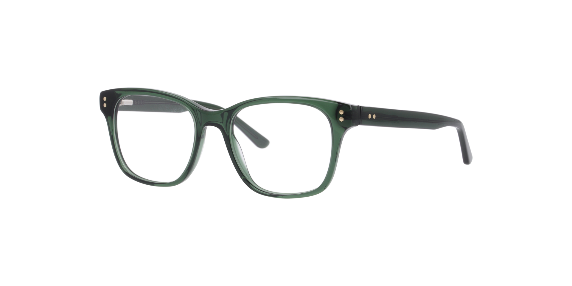 Tara Kristalgroen AcetaatEyeglass Frames van B24, Hoekweergave