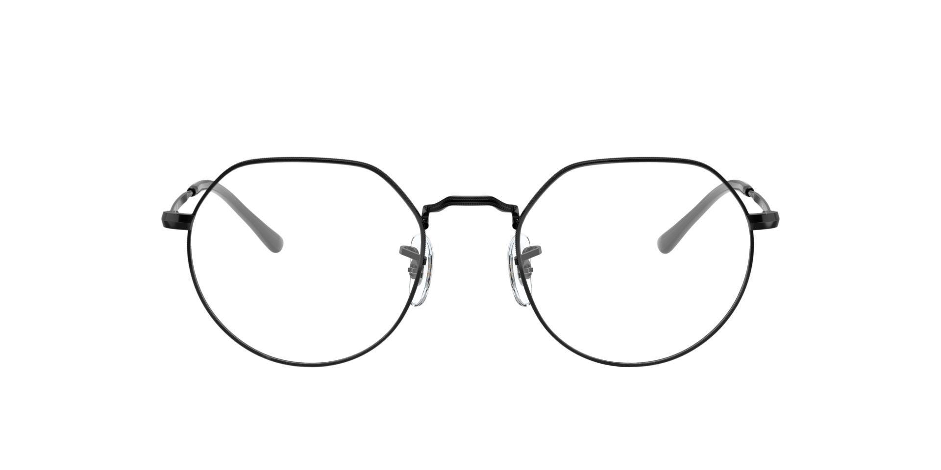 RB6465 Schwarz MetallEyeglass Frames von B24, Vorderansicht