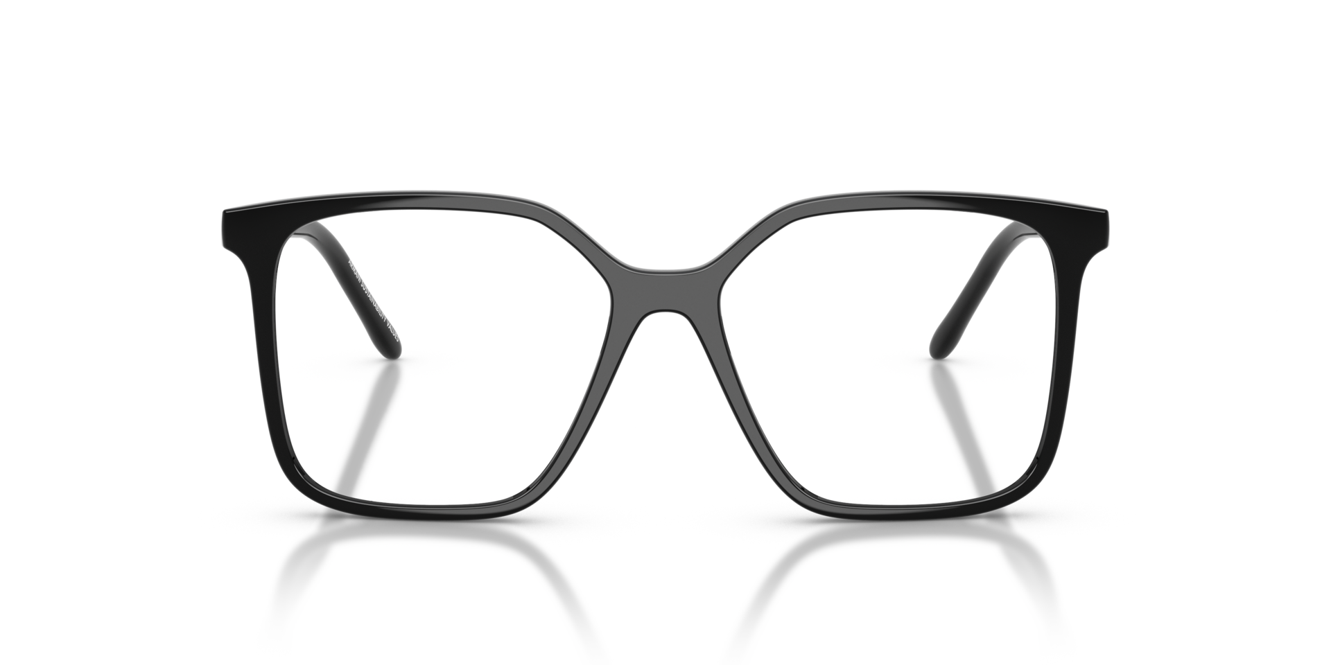 AX3132 Schwarz glänzend KunststoffEyeglass Frames von B24, Vorderansicht