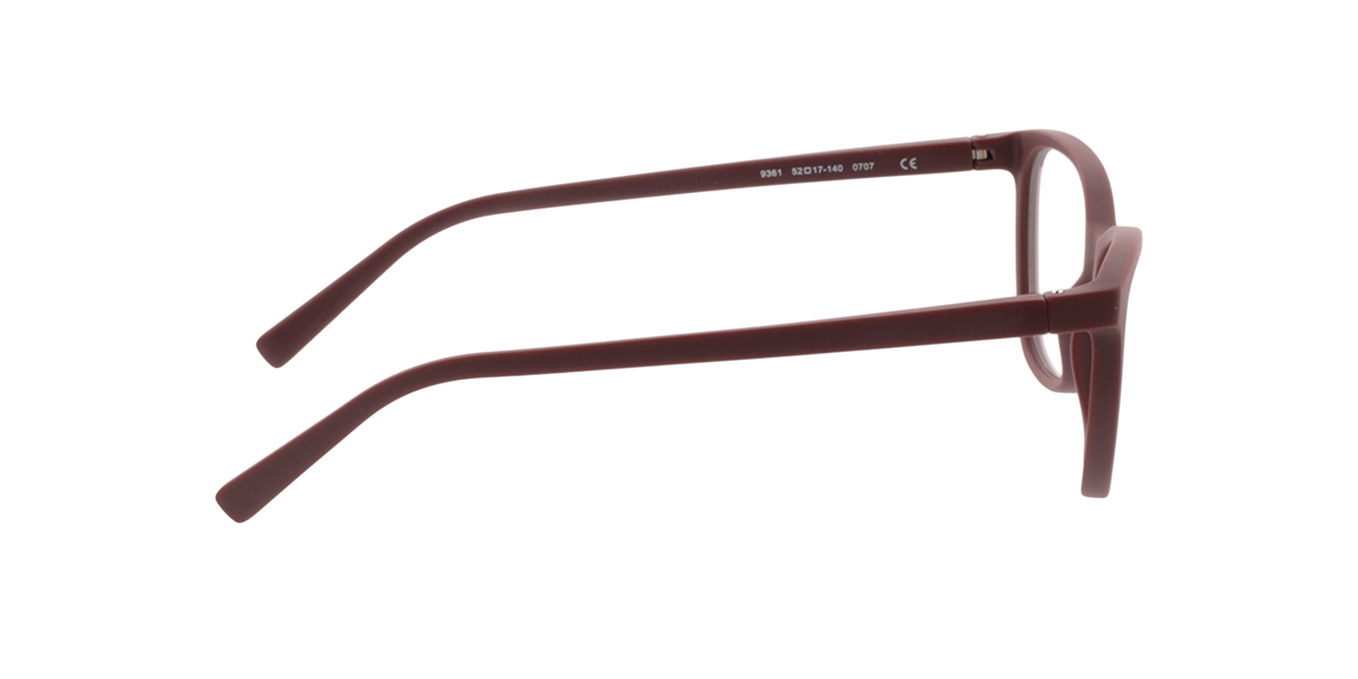 Salvia Donkerrood KunststofEyeglass Frames van B24, Zijaanzicht
