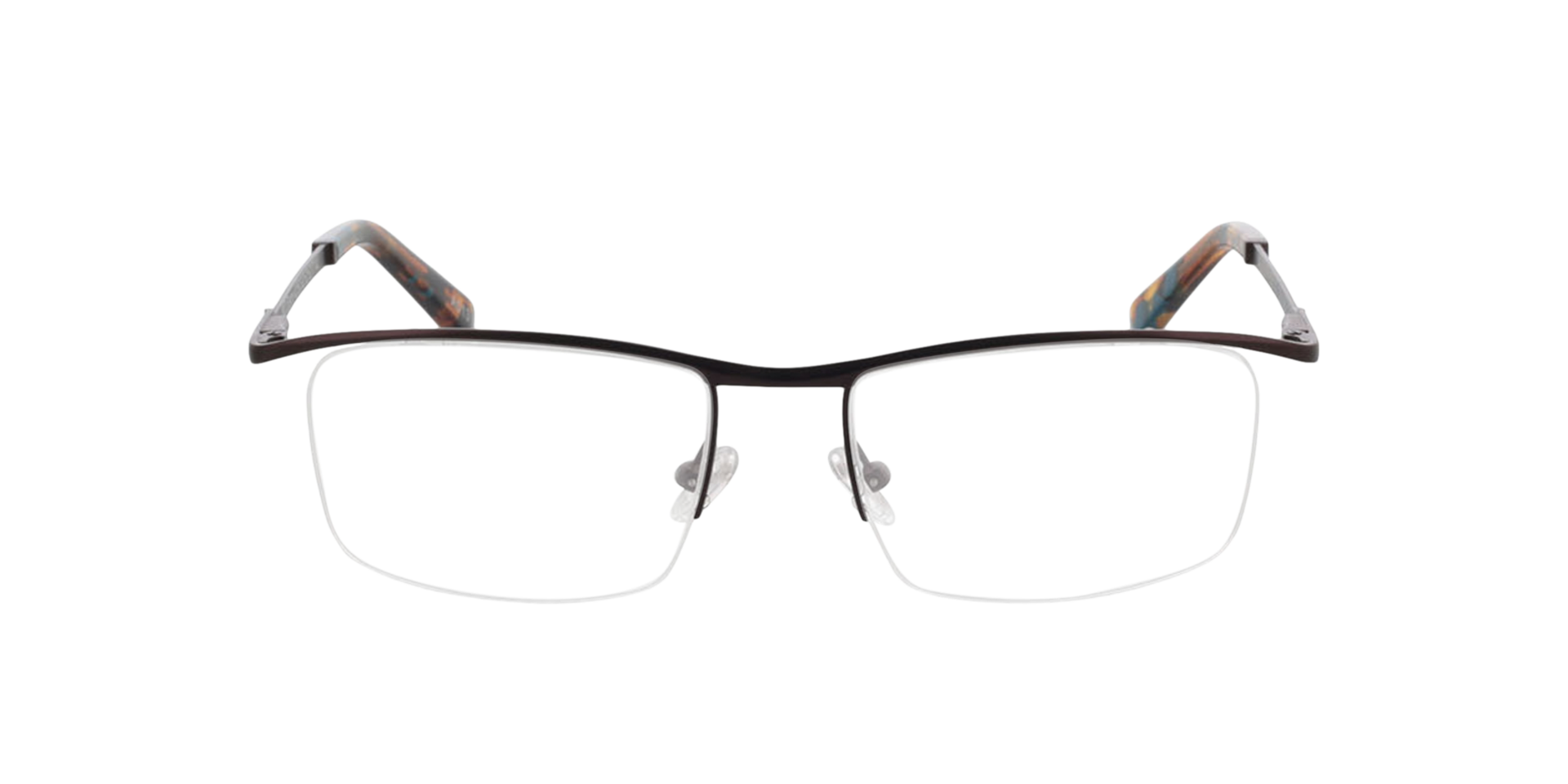 Derry Brown  &  Blue  &  Havana Blue MetallEyeglass Frames von B24, Vorderansicht