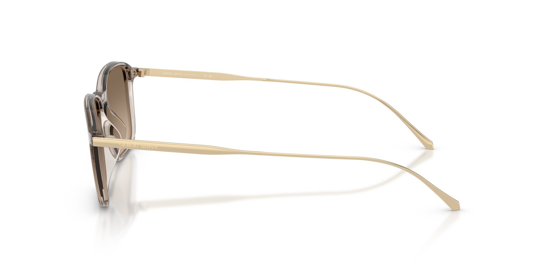AR8264U Braun transparent KunststoffSunglass Frames von B24, Seitenansicht