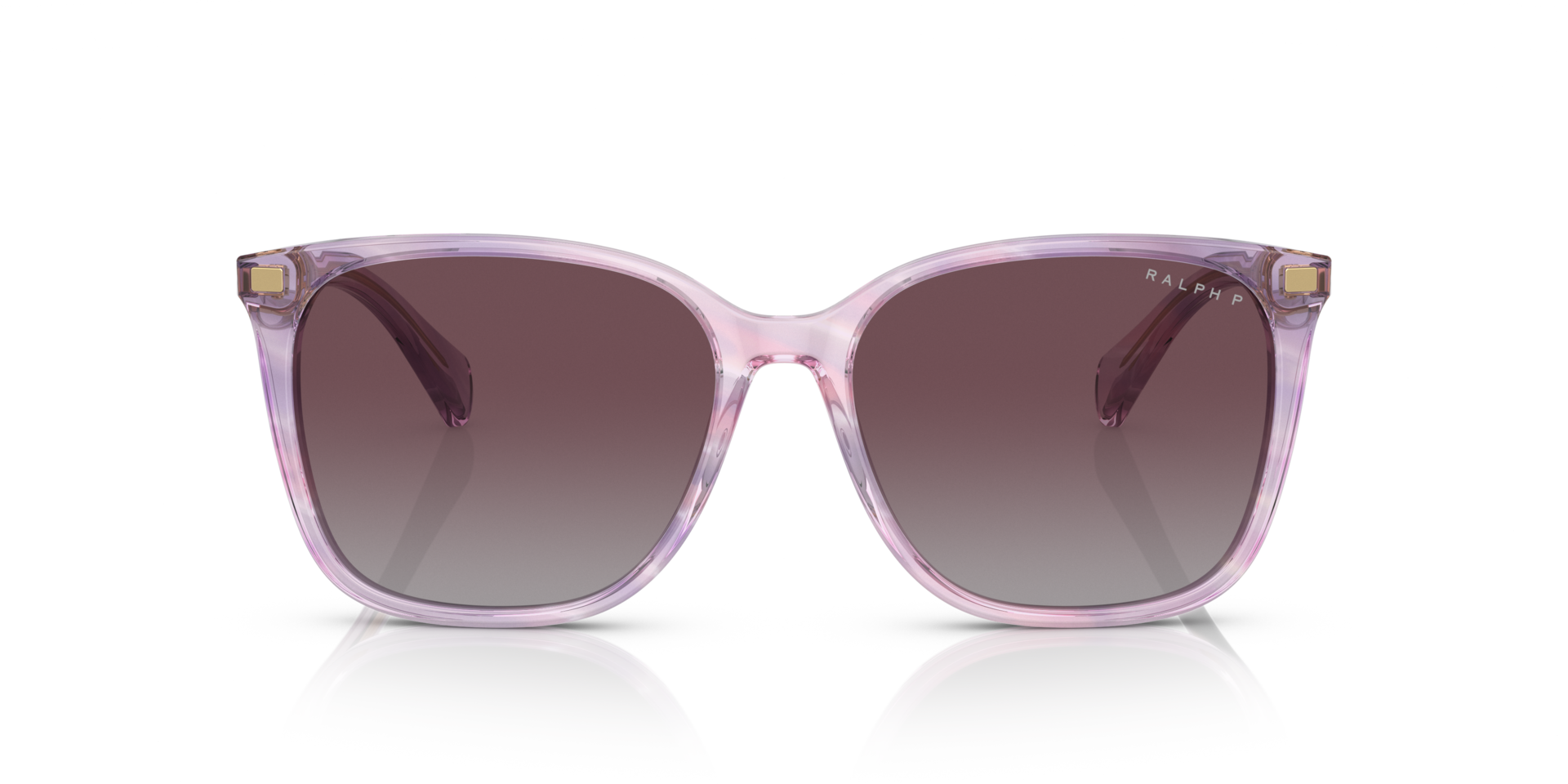 RA5293 Striped Purple AcetaatSunglass Frames van B24, Vooraanzicht
