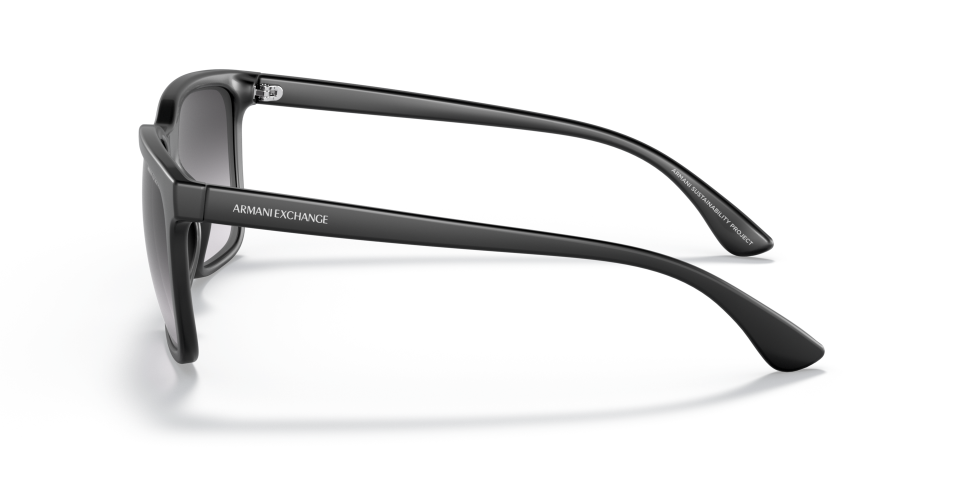 AX4112SU Matt Schwarz KunststoffSunglass Frames von B24, Seitenansicht