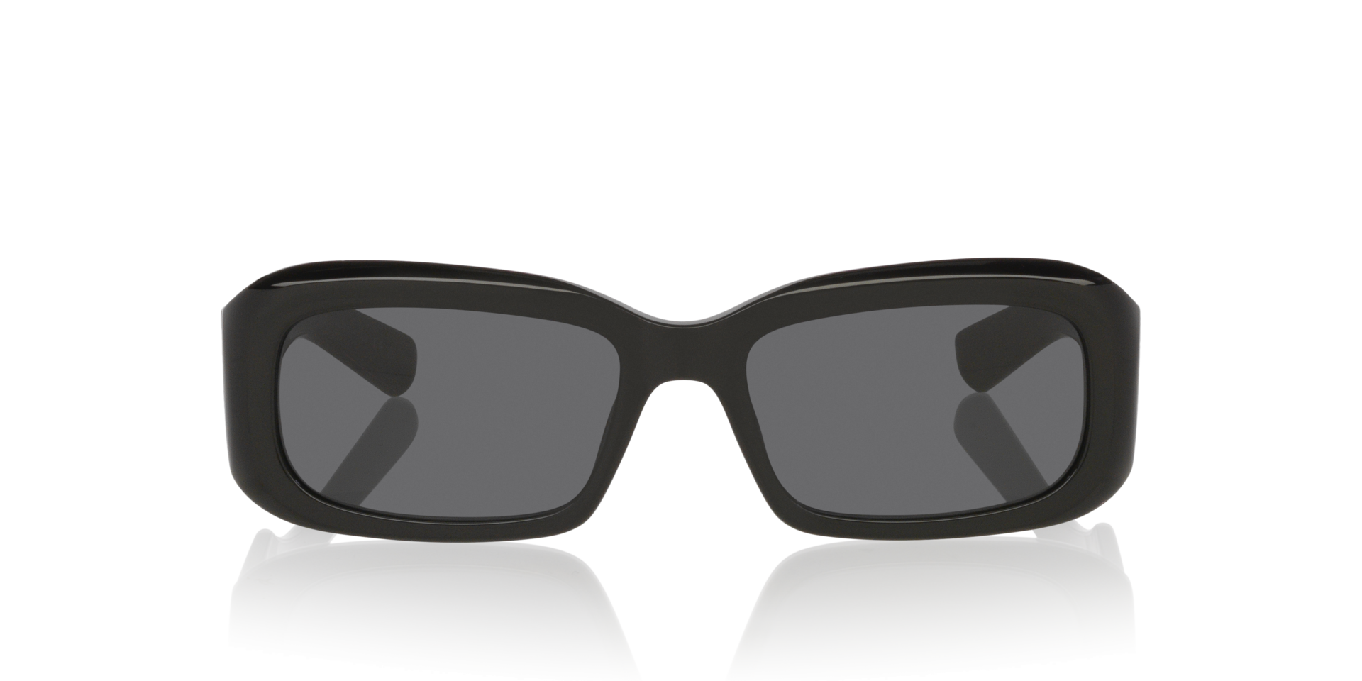 SL 809 Zwart AcetaatSunglass Frames van B24, Vooraanzicht
