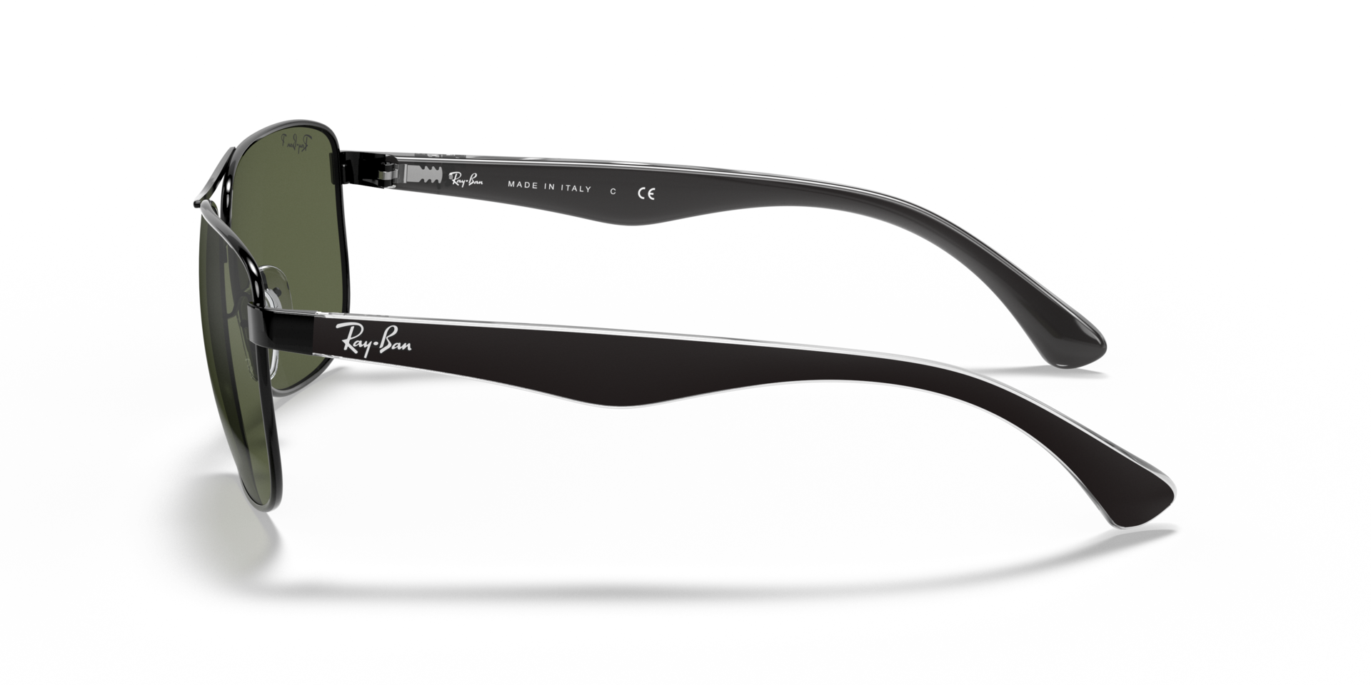 RB3533 Zwart MetaalSunglass Frames van B24, Zijaanzicht