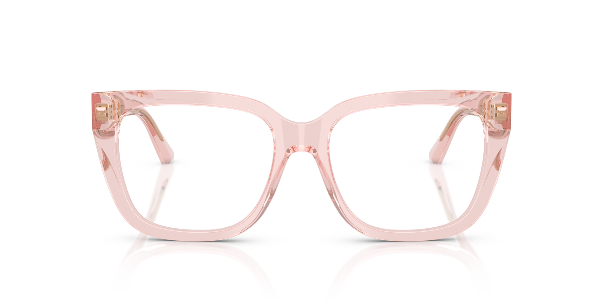 JC3019B Pink transparent AcetatEyeglass Frames von B24, Vorderansicht