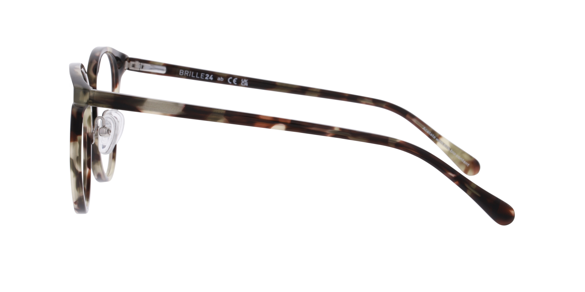 Femke Havana Champaign AcetaatEyeglass Frames van B24, Zijaanzicht