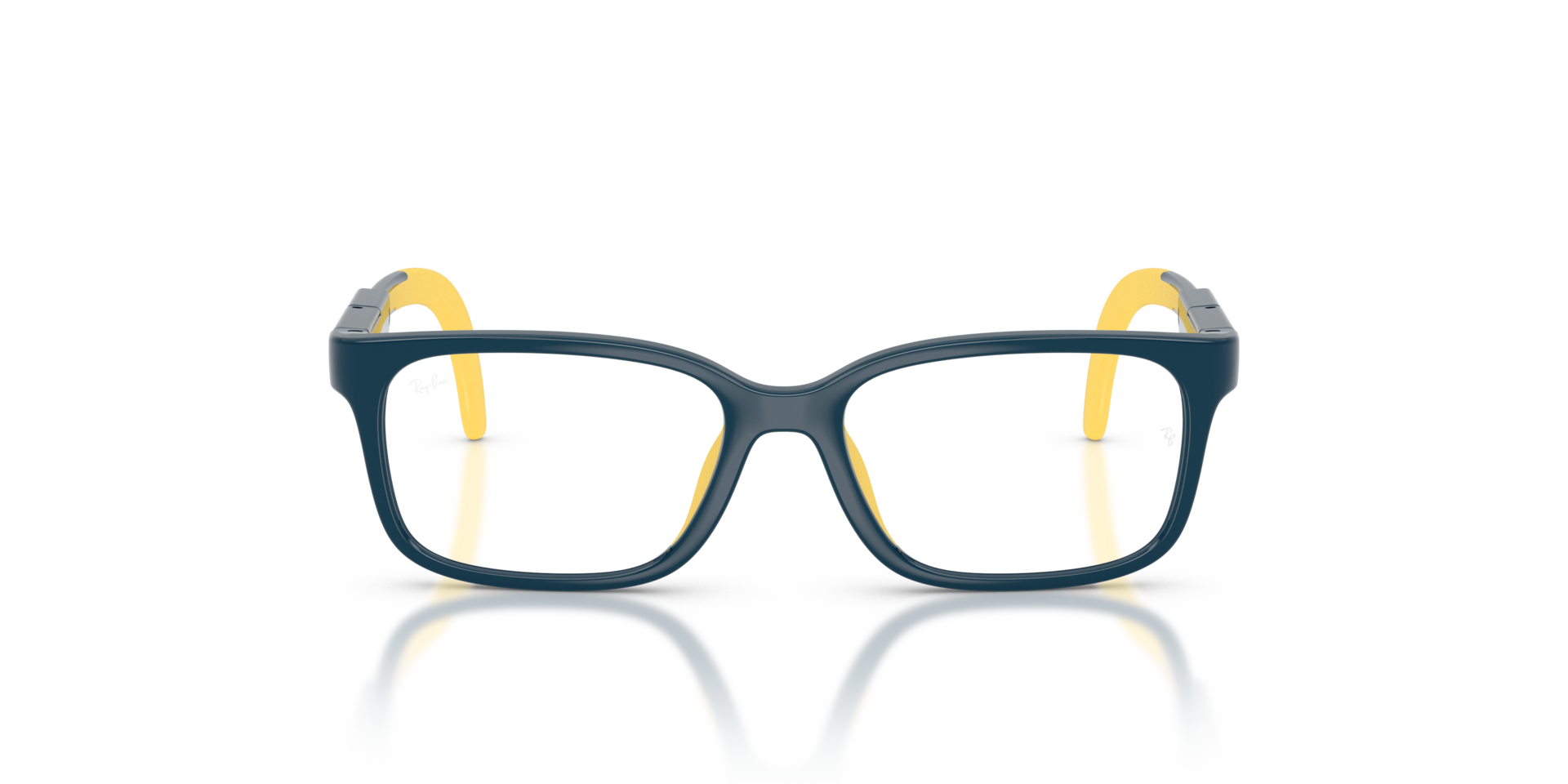 RBA1980 Blue & Yellow KunststofEyeglass Frames van B24, Vooraanzicht