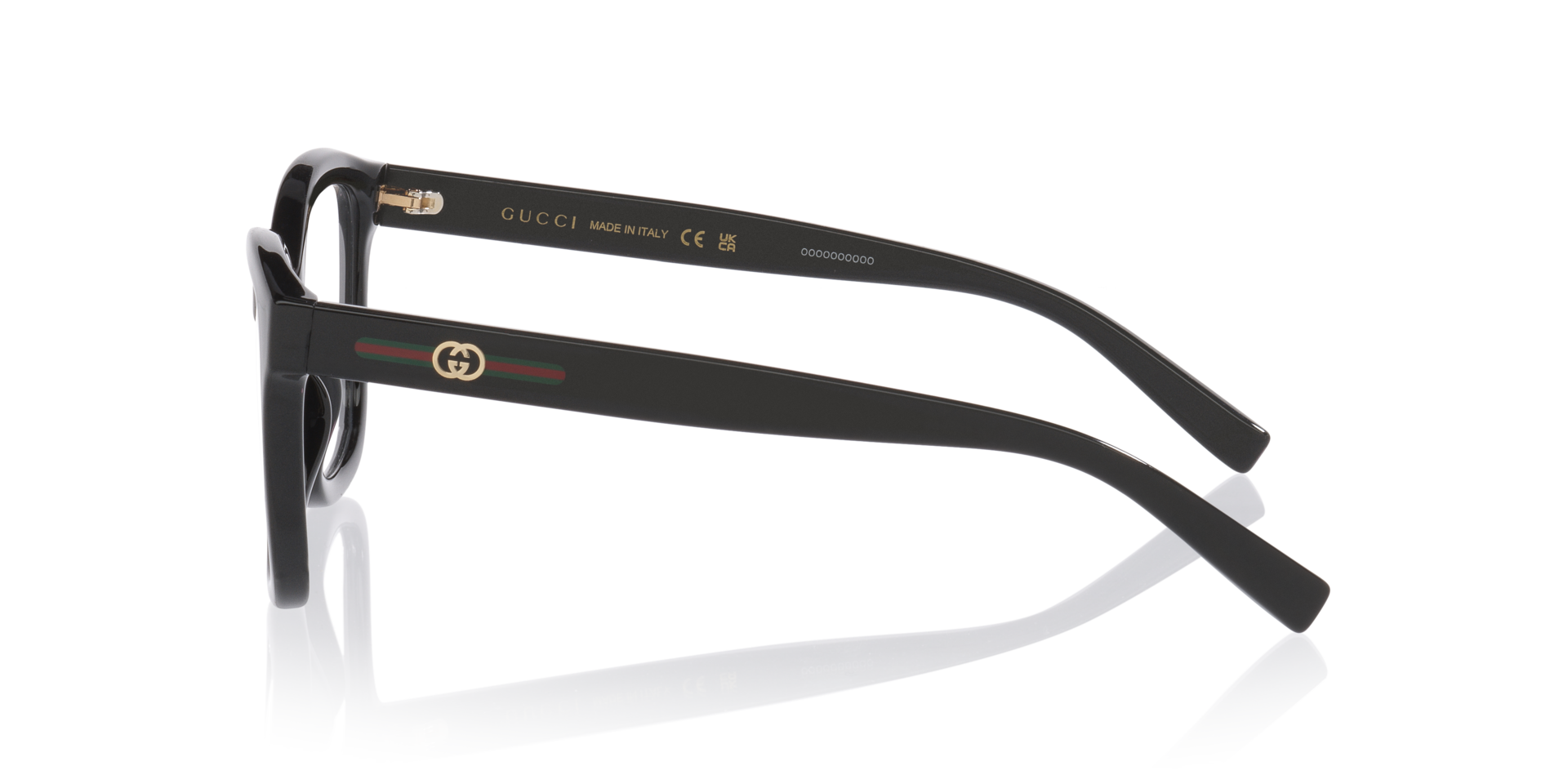 GG2104O Schwarz KunststoffEyeglass Frames von B24, Seitenansicht