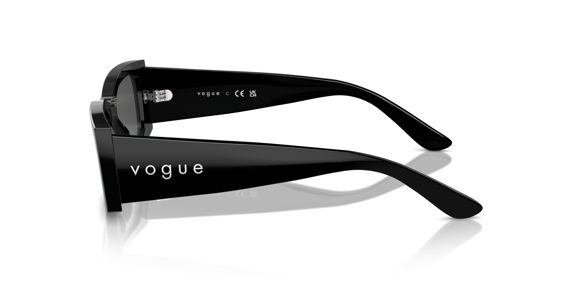 VO5584S Schwarz AcetatSunglass Frames von B24, Seitenansicht