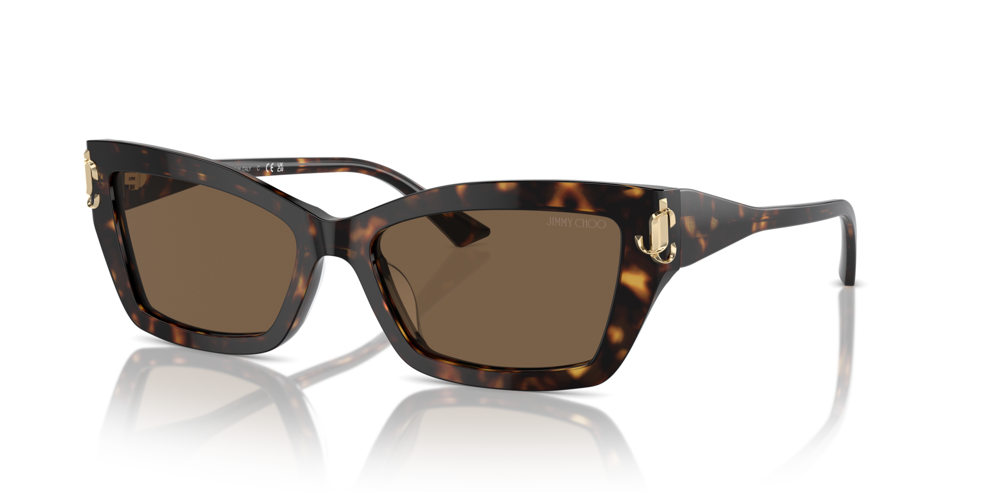JC5011U Havana AcetatSunglass Frames von B24, Dreiviertelansicht