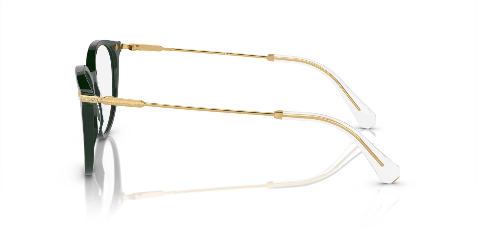 SK2009 Grün AcetatEyeglass Frames von B24, Seitenansicht
