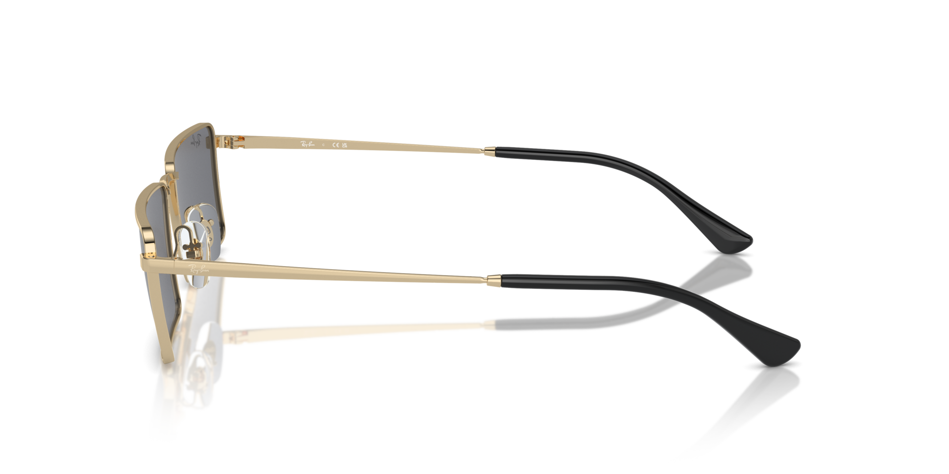 RB3741 Goud MetaalSunglass Frames van B24, Zijaanzicht