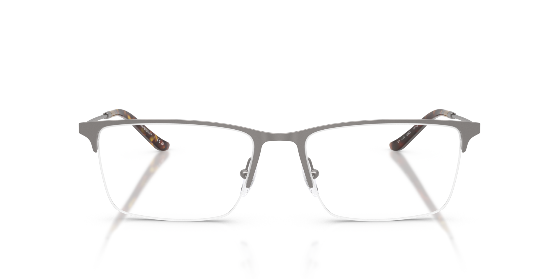 EA1171 Mat Staalgrijs MetaalEyeglass Frames van B24, Vooraanzicht