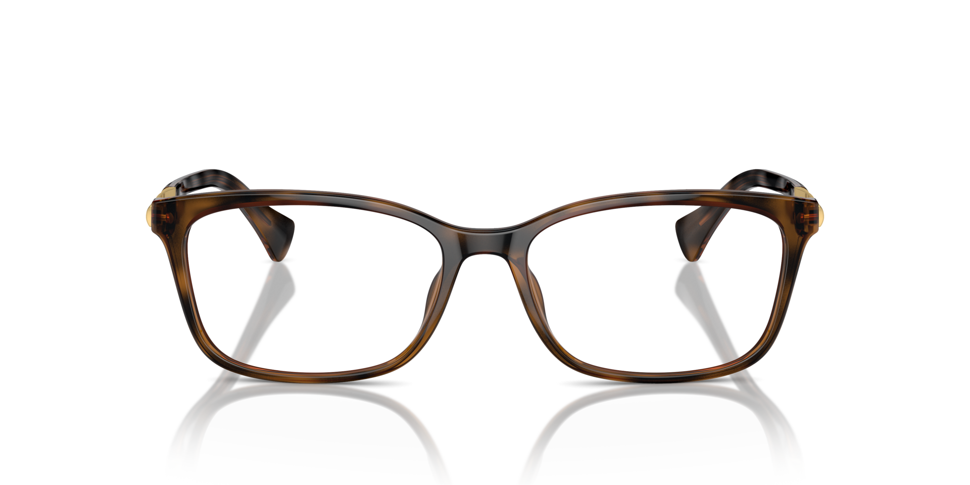 RA7160U Glänzendes Dunkelhavana KunststoffEyeglass Frames von B24, Vorderansicht