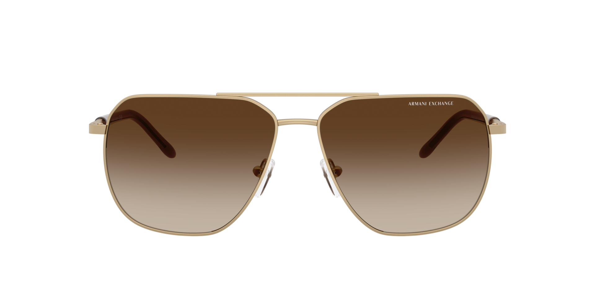 AX2057S Matt Hellgold MetallSunglass Frames von B24, mit getönten Gläsern