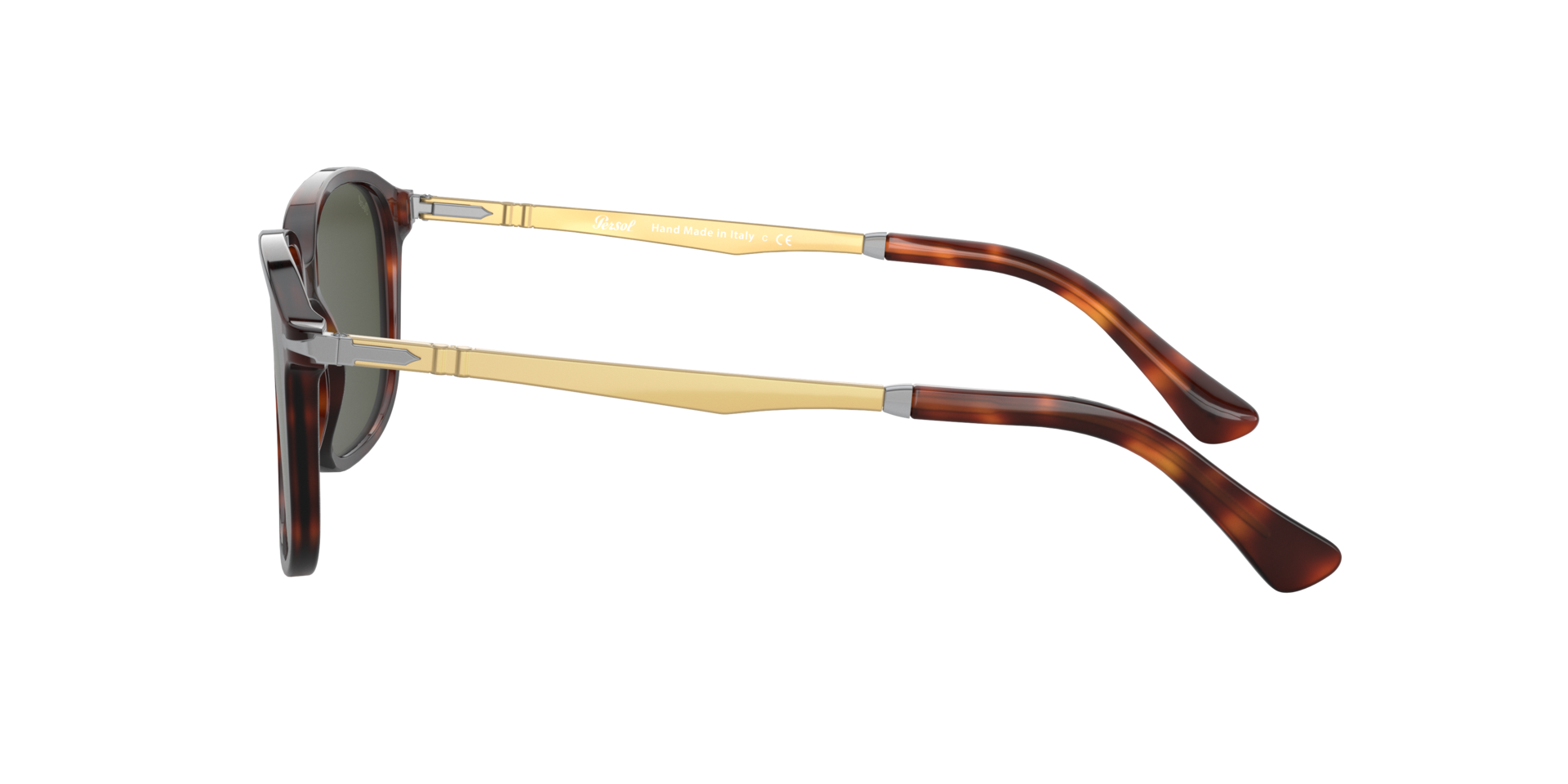 PO3246S Havana AcetatSunglass Frames von B24, Seitenansicht