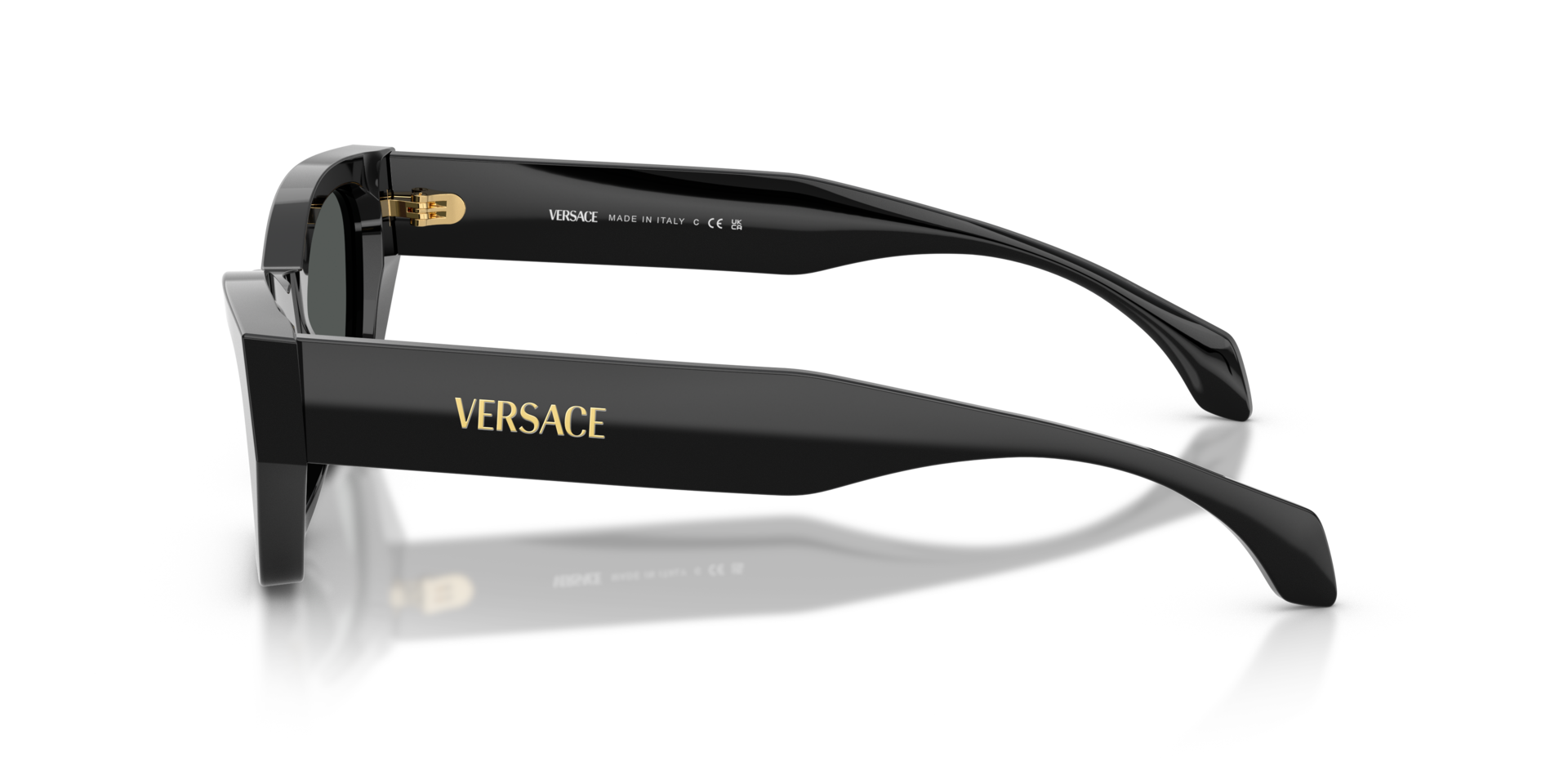 VE4488U Zwart AcetaatSunglass Frames van B24, Zijaanzicht