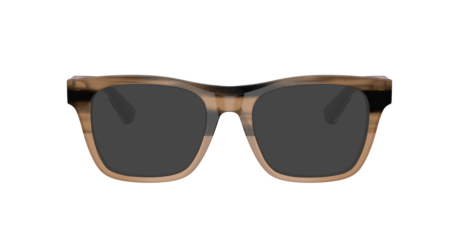 BE2445 Striped Beige AcetatEyeglass Frames von B24, mit getönten Gläsern