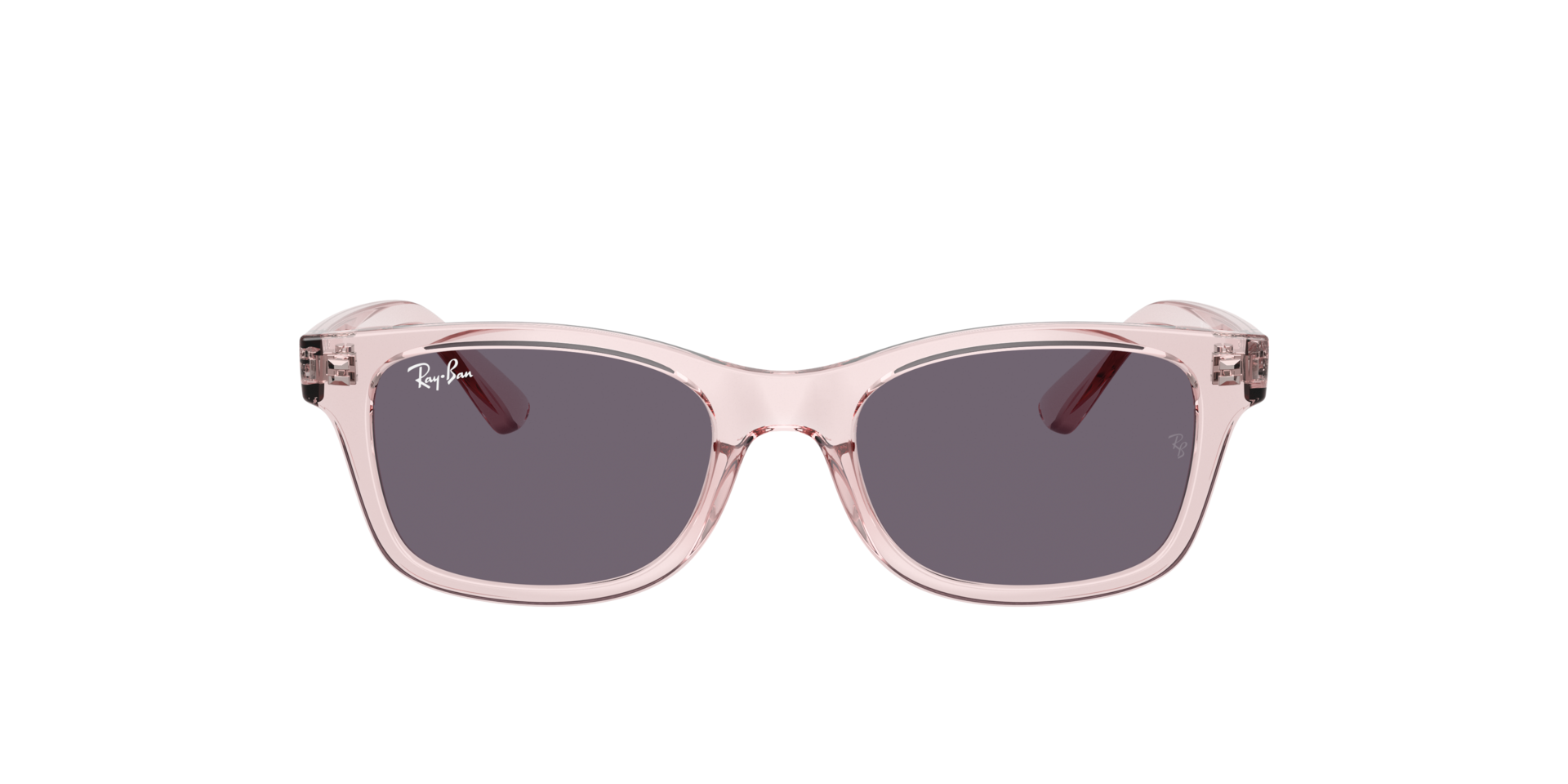 RB9086S KIDS Transparant Roze KunststofSunglass Frames van B24, met getinte lenzen
