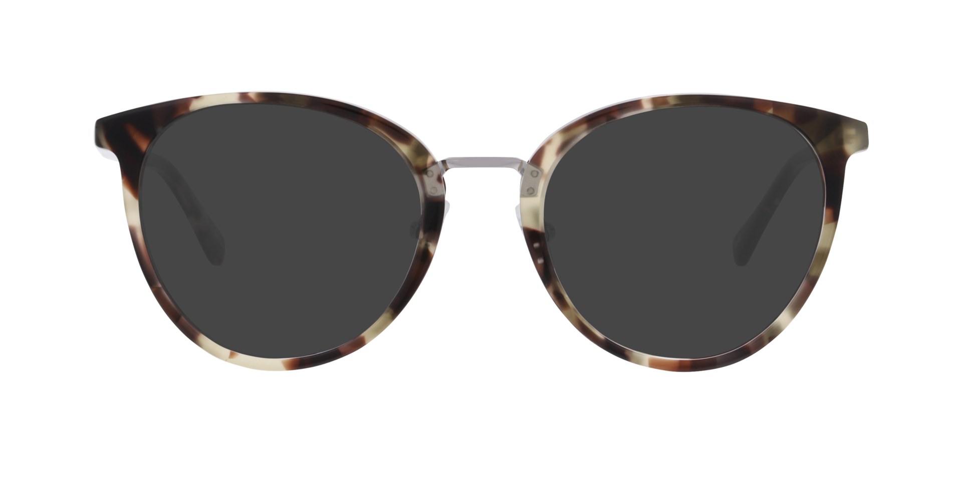 Femke Havana Champaign AcetaatEyeglass Frames van B24, met getinte lenzen