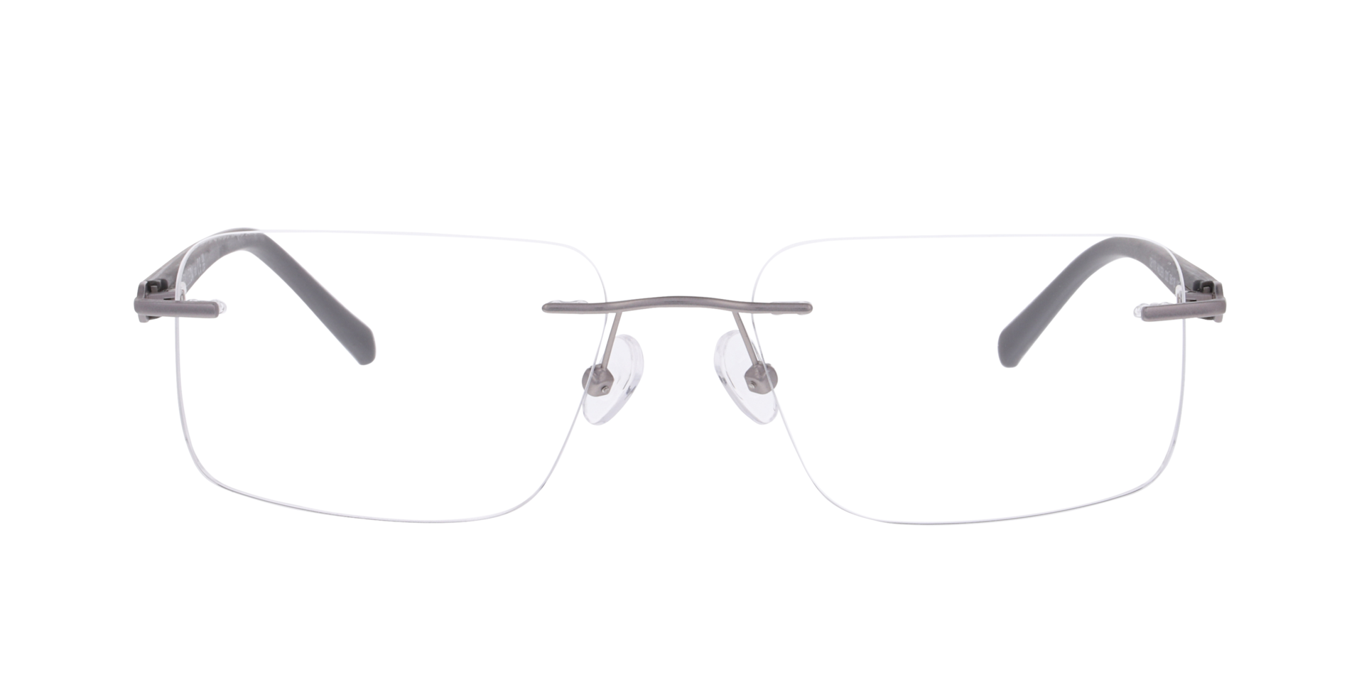 Halden Matt Gunmetal MetallEyeglass Frames von B24, Vorderansicht