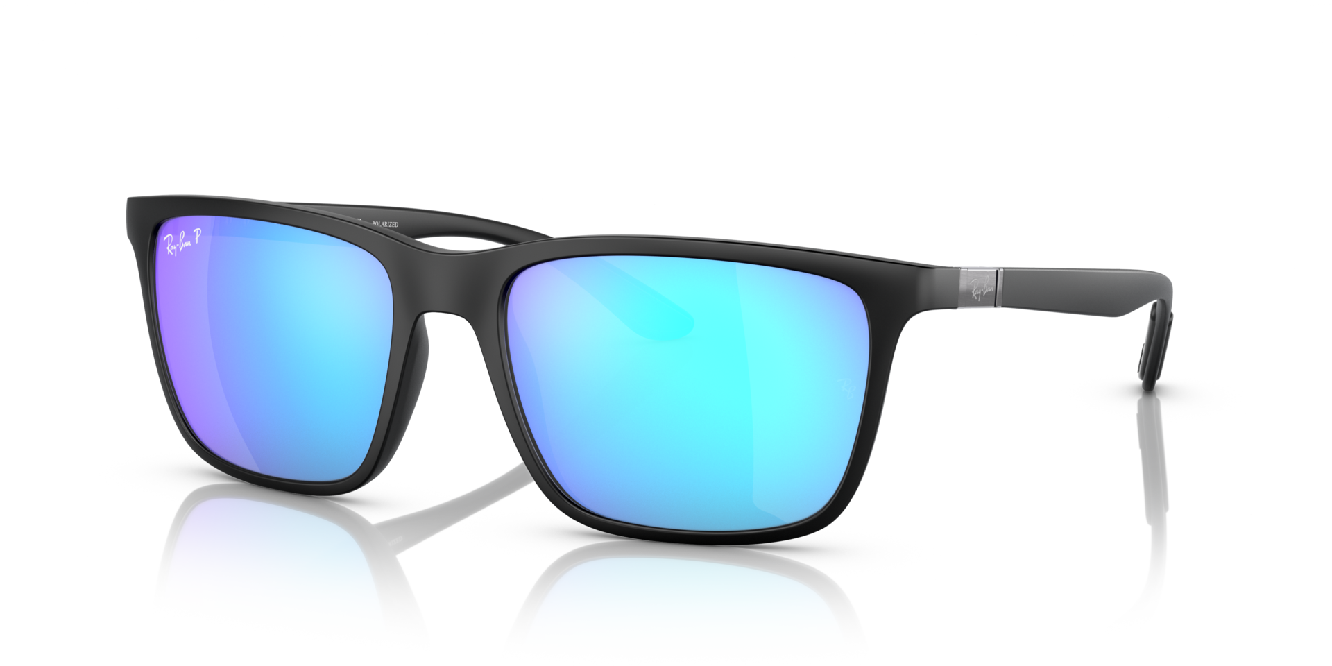 RB4385 Schwarz KunststoffSunglass Frames von B24, Dreiviertelansicht