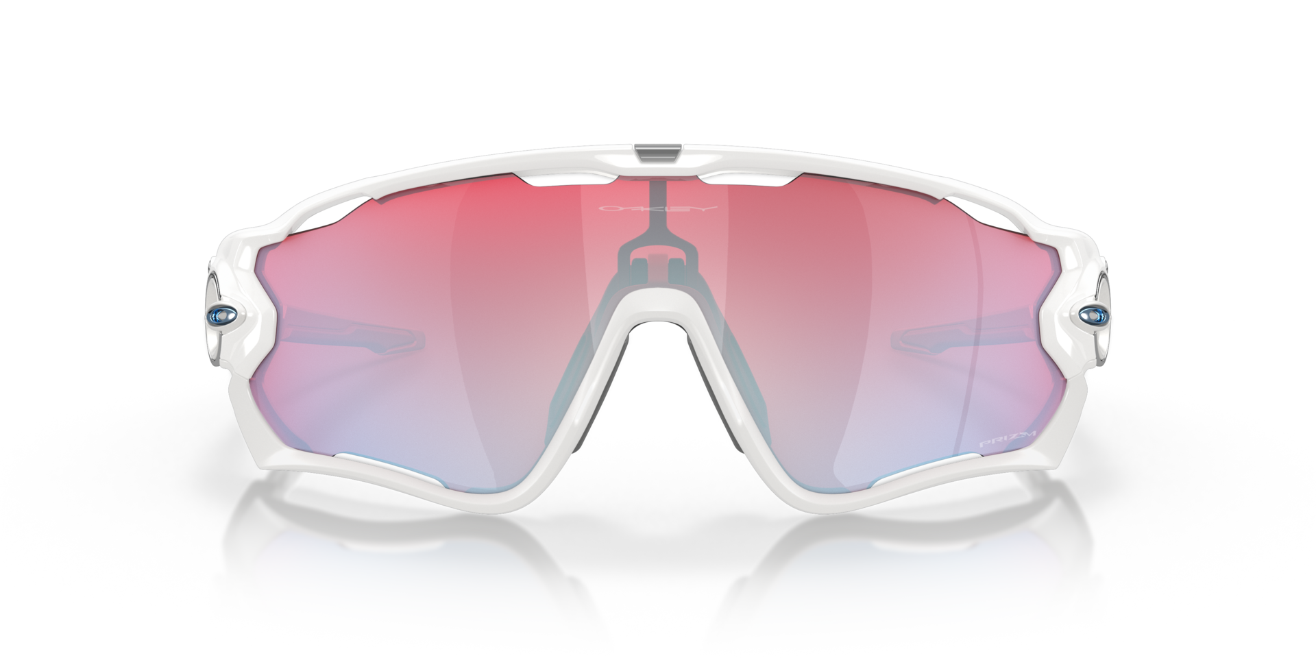 Jawbreaker™ Prizm™ Snow Collection Glanzend wit KunststofSunglass Frames van B24, Vooraanzicht