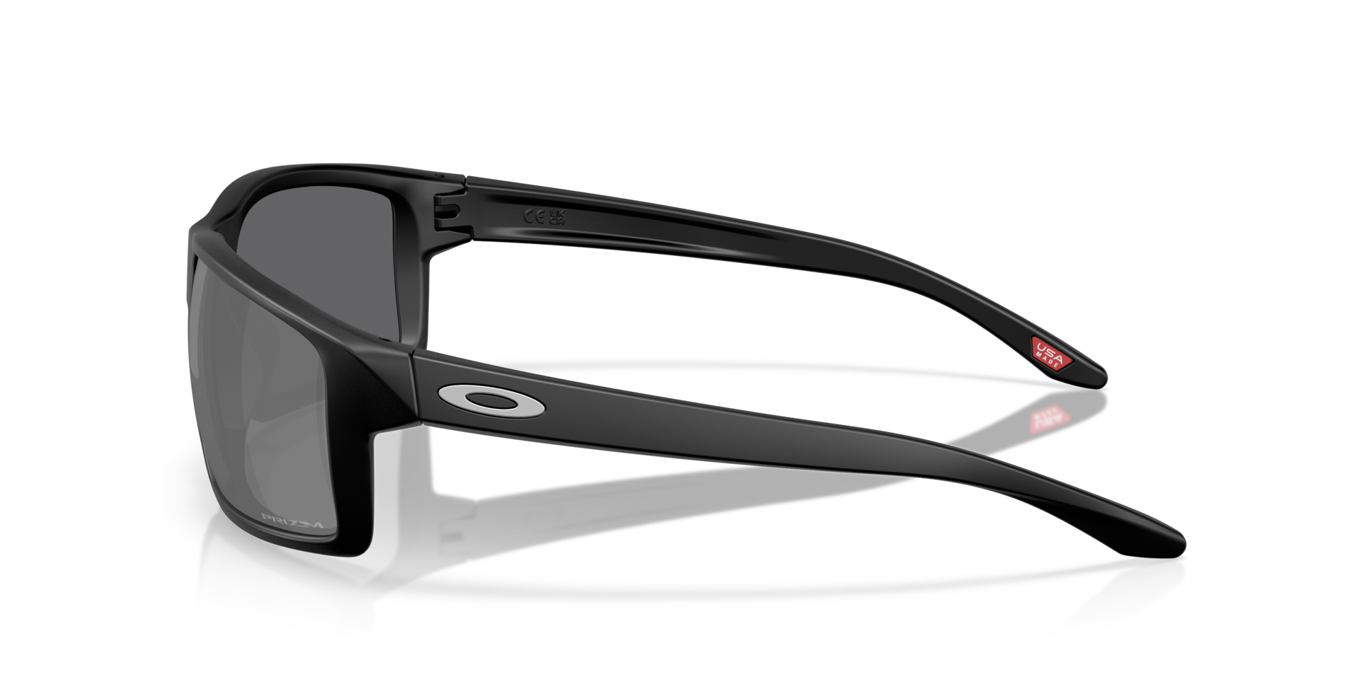 Gibston XL Matt Schwarz KunststoffSunglass Frames von B24, Seitenansicht