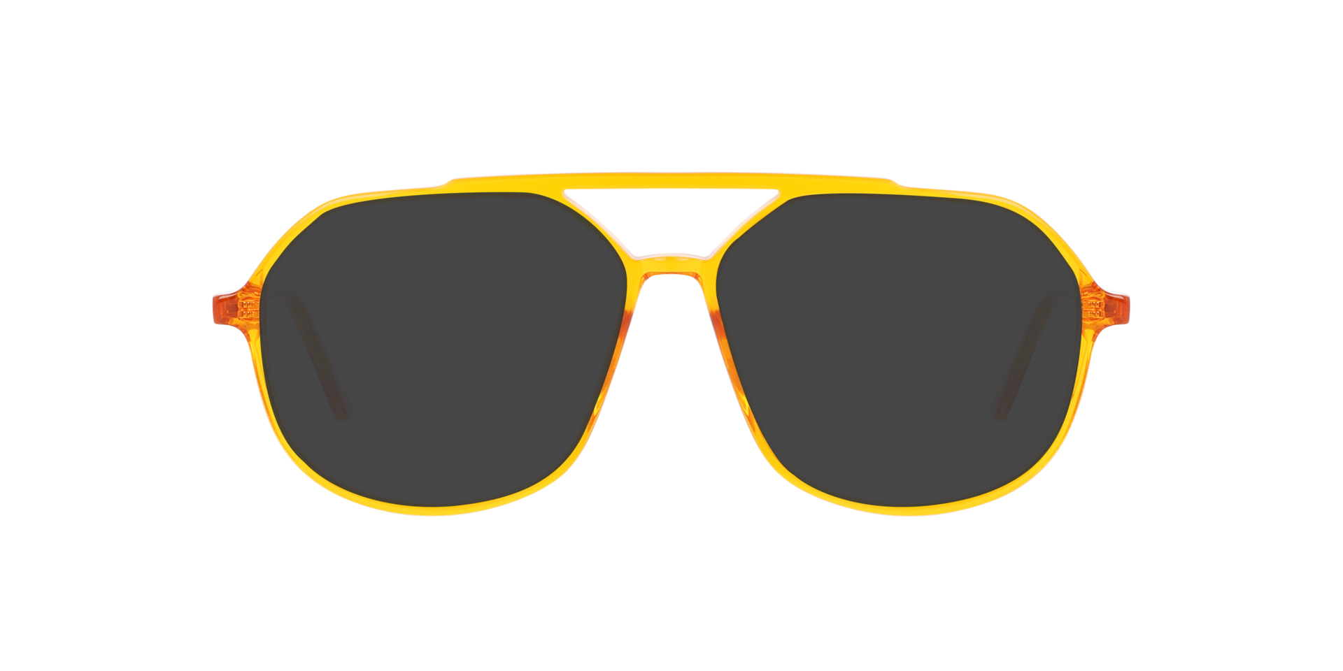 Viper AC Crystal Orange AcetaatEyeglass Frames van B24, met getinte lenzen