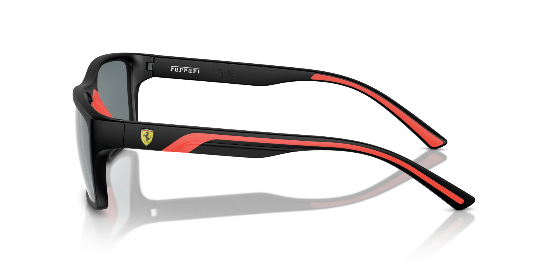 FZ6003U Zwartmat KunststofSunglass Frames van B24, Zijaanzicht