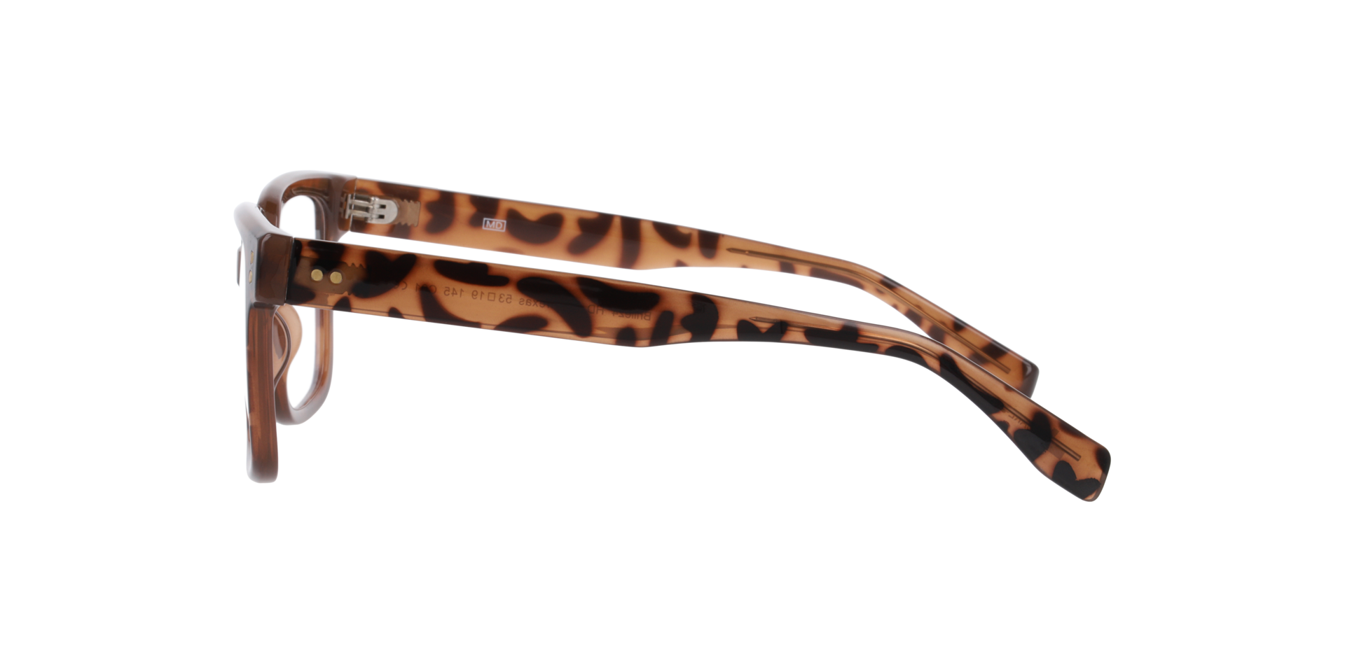 Texas Havana KunststofEyeglass Frames van B24, Zijaanzicht