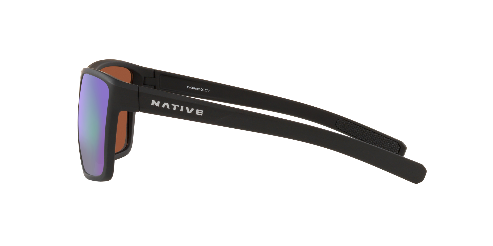 XD9023 Matt Schwarz KunststoffSunglass Frames von B24, Seitenansicht